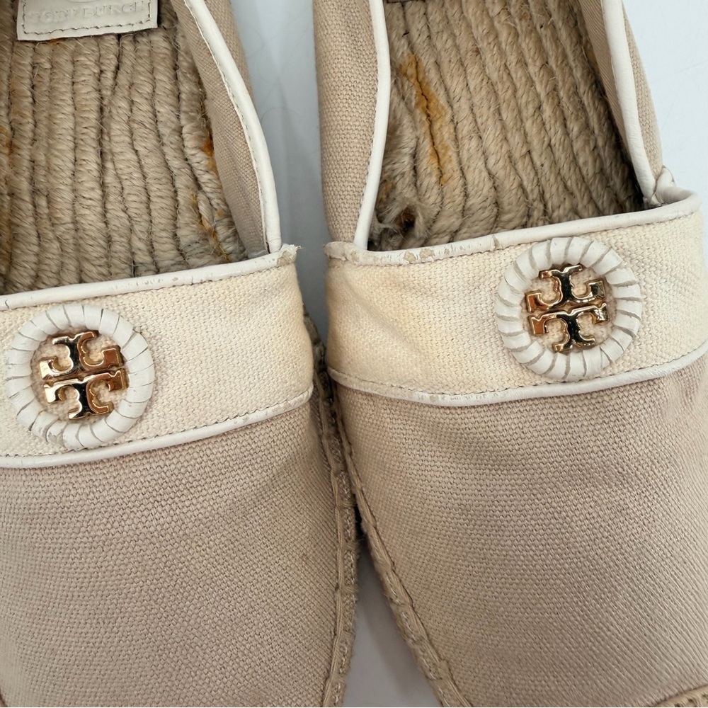 Tory Burch Espadrille Flats Shoes Size 7 FLAWS - Picture 3 of 8